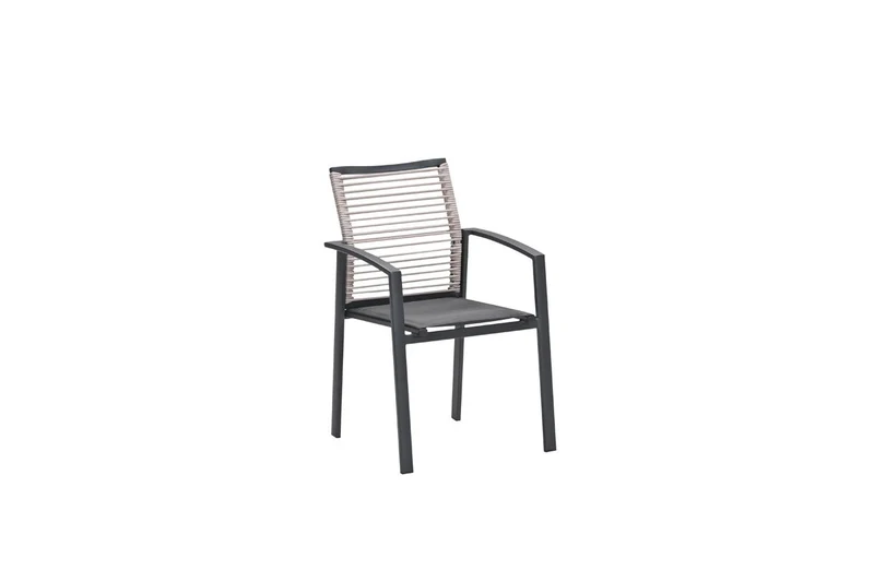 Cosmo dining fauteuil - rope natural - gevuld textileen