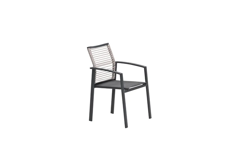 Cosmo dining fauteuil - rope natural - gevuld textileen