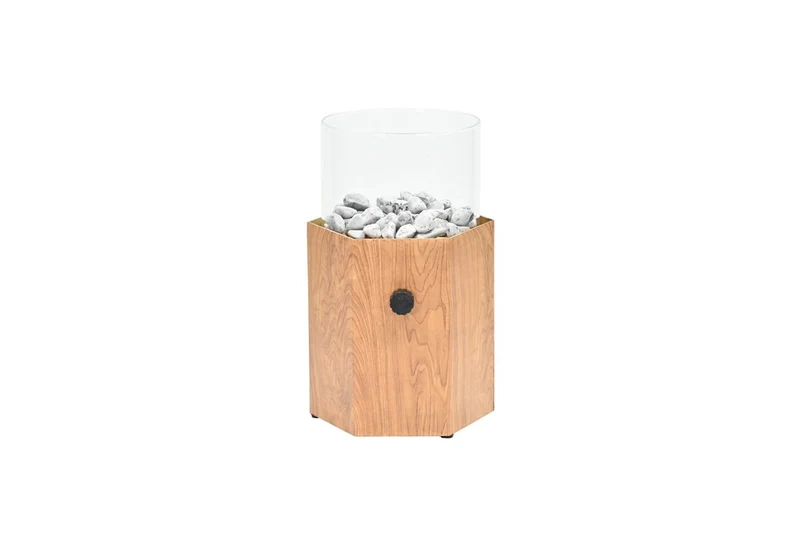 Garden Impressions Cozy living tafelhaard Bilboa - hexagon - light teak look