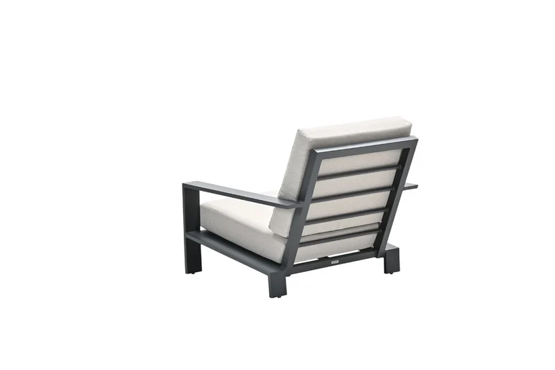 Lincoln lounge fauteuil - carbon black - desert sand