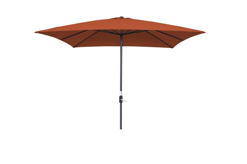 Lotus parasol - 250x250 cm - carbon black - koper