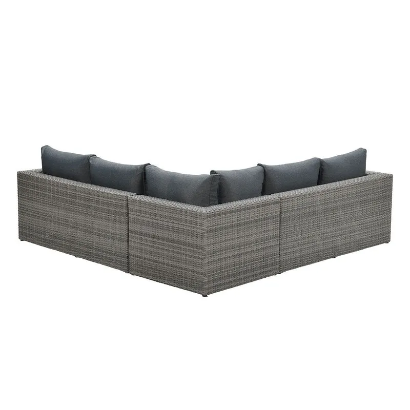 Orangebird loungeset - 4-delig - organic grey - reflex black
