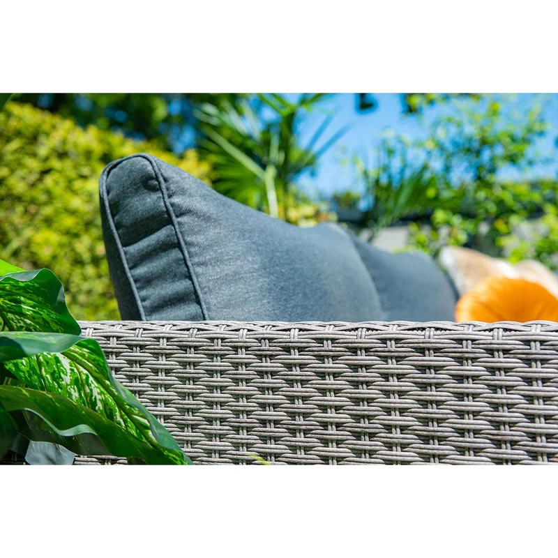 Orangebird loungeset - 4-delig - organic grey - reflex black