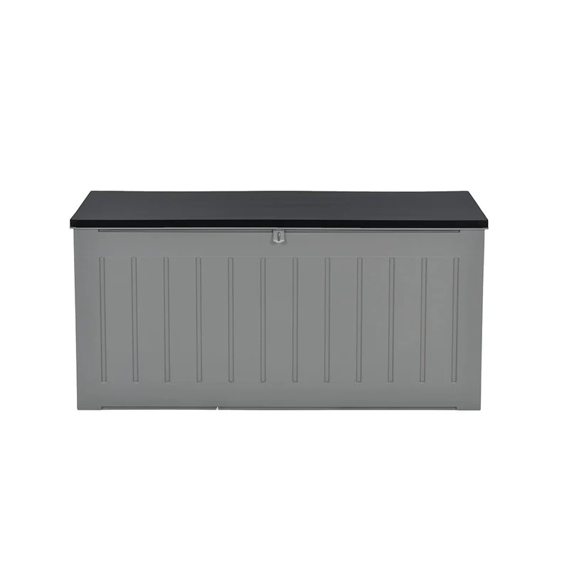 Primo kussenbox - kunststof - 830L - 160x78xH76 cm - donkergrijs - zwart