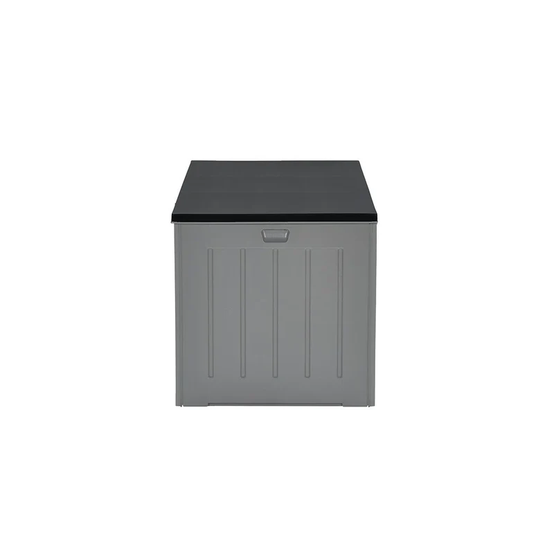 Primo kussenbox - kunststof - 830L - 160x78xH76 cm - donkergrijs - zwart