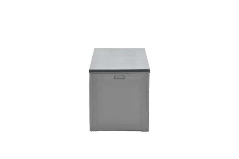 Primo kussenbox - kunststof - 490L - 146,4x61x64,4 cm - donkergrijs - zwart