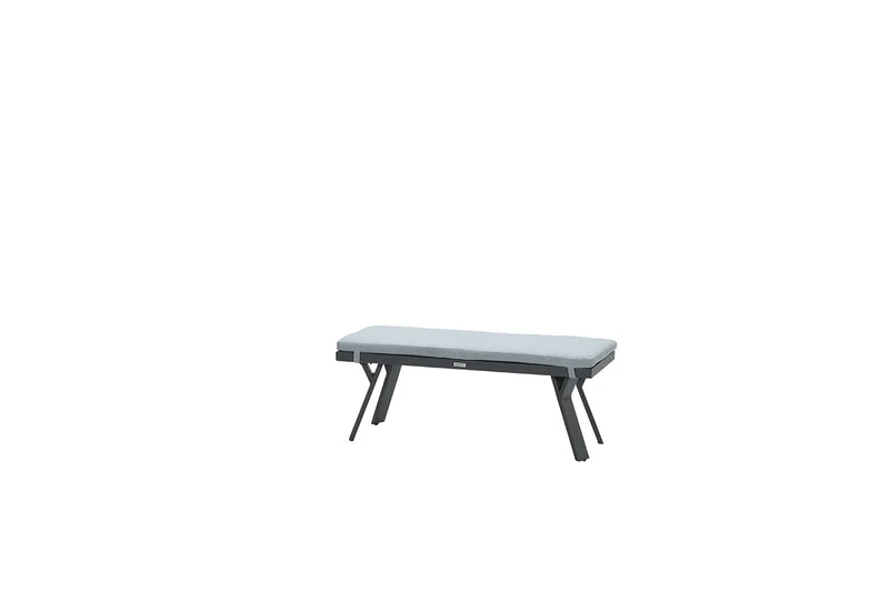 Garden Impressions Sergio bank - 110x40xH45 - carbon black/ mint grey