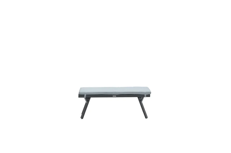 Garden Impressions Sergio bank - 110x40xH45 - carbon black/ mint grey