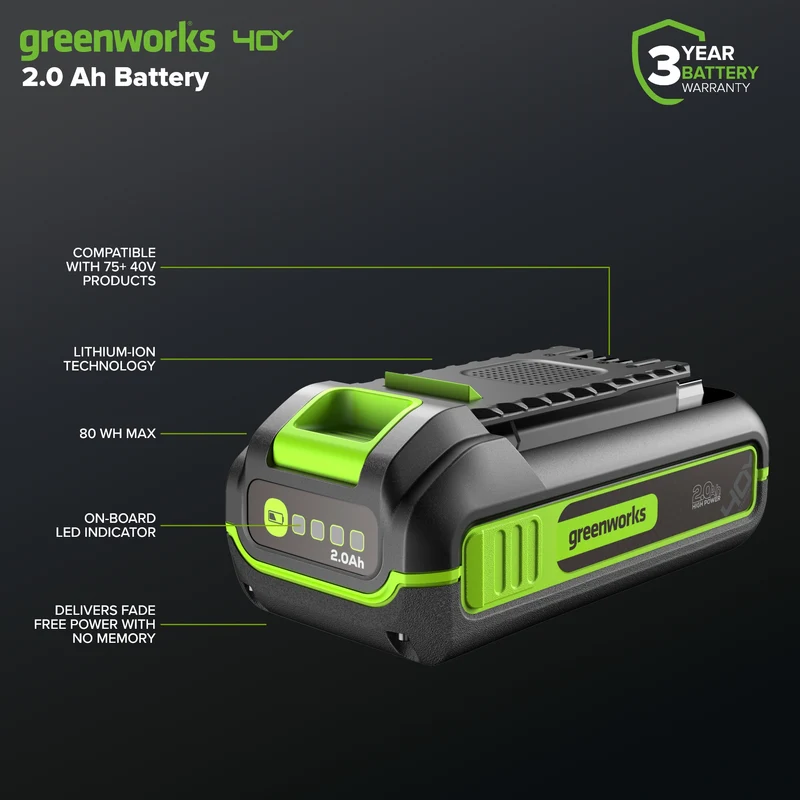 40V 2.0 Ah High Power Battery