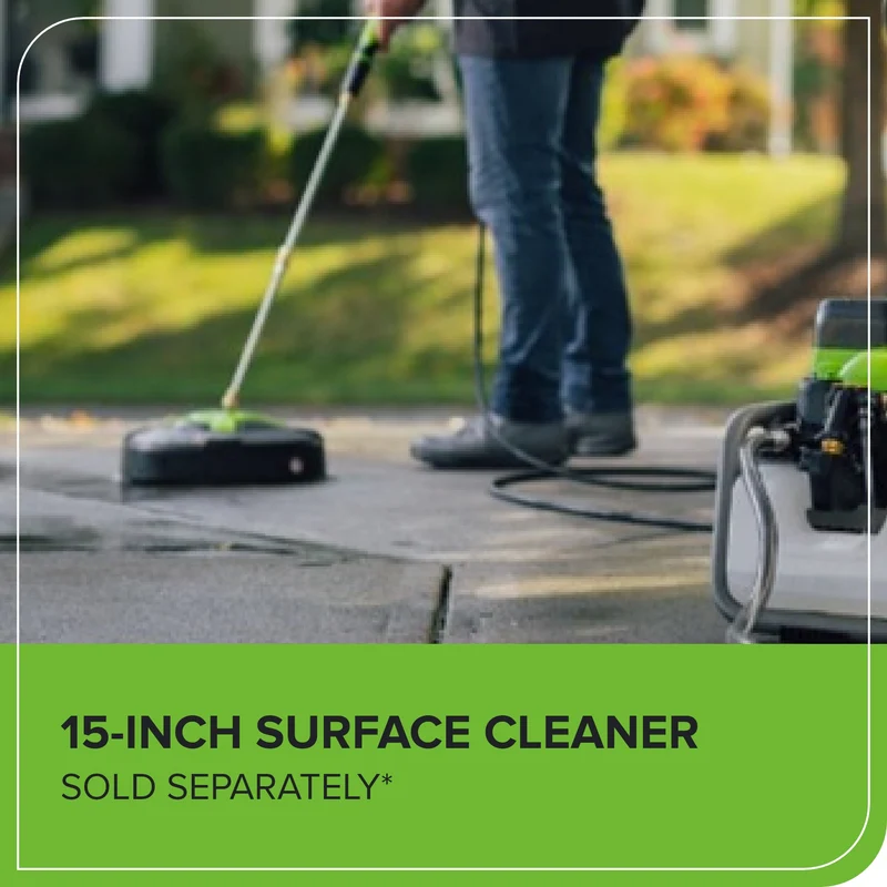 Corded/60V 3000-PSI 2.0 GPM Electric Pressure Washer: (2) 5.0Ah Batteries and Dual-Port Charger