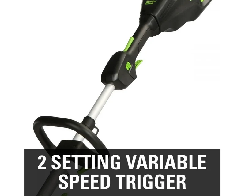60V 16" Cordless Battery String Trimmer (Attachment Capable) and 10" Polesaw Attachment Combo Kit: 4.0 Ah Battery and Charger