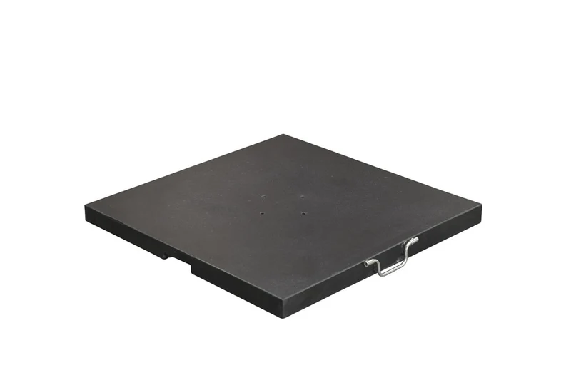 Hawaii granieten parasolvoet - 90 kg - zwart gepolijst