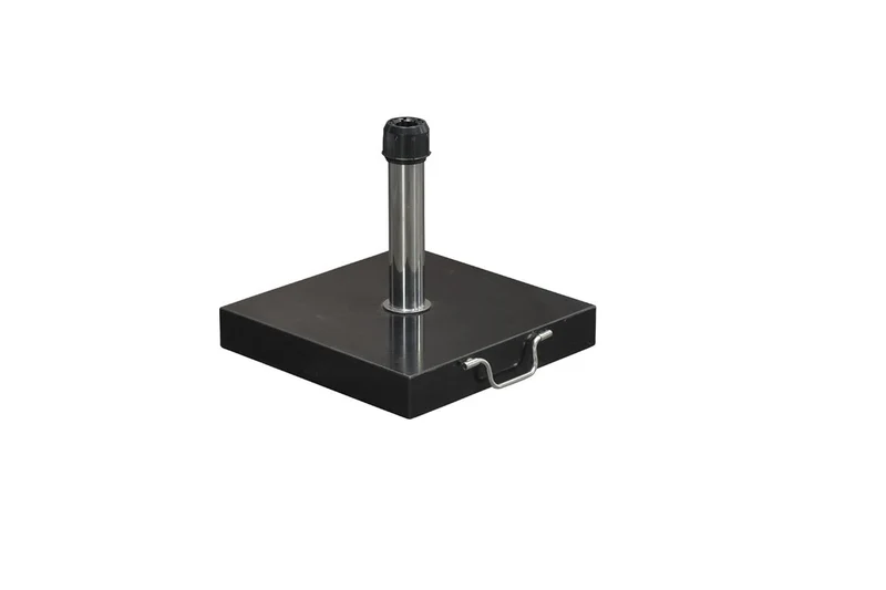 Cosmo granieten parasolvoet - 30 kg - zwart gepolijst