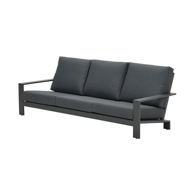 Lincoln 3-zitsbank - carbon black - reflex black