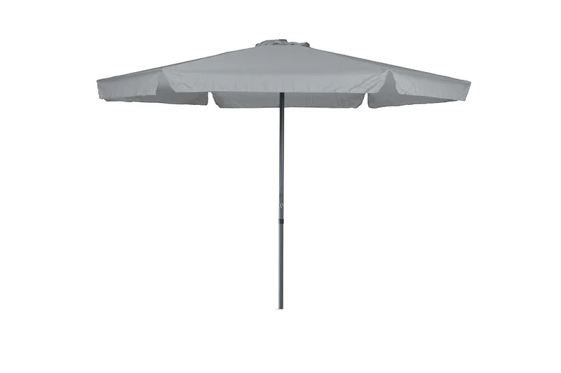 Delta parasol - Ø300 cm - carbon black - licht grijs
