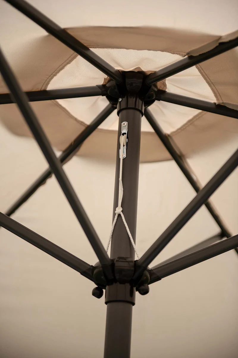 Delta parasol - Ø300 cm - carbon black - ecru