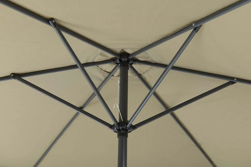 Delta parasol - Ø300 cm - carbon black - taupe