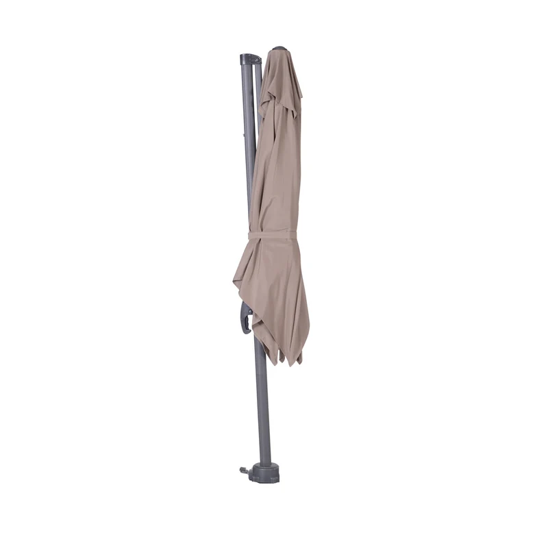 Hawaii parasol S - 250x250 cm - carbon black - taupe