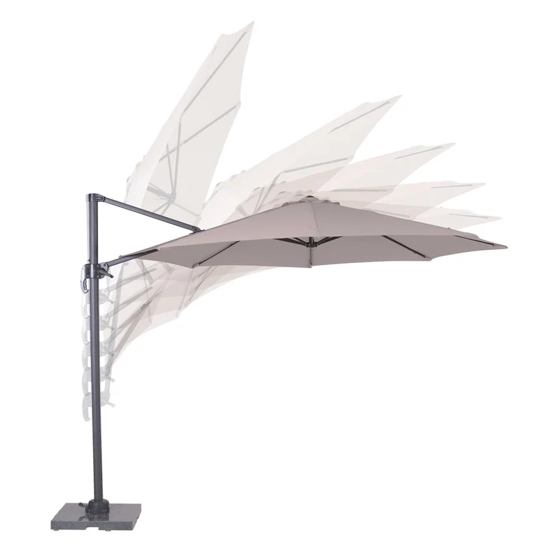 Hawaii parasol S - Ø300 cm - carbon black - zand