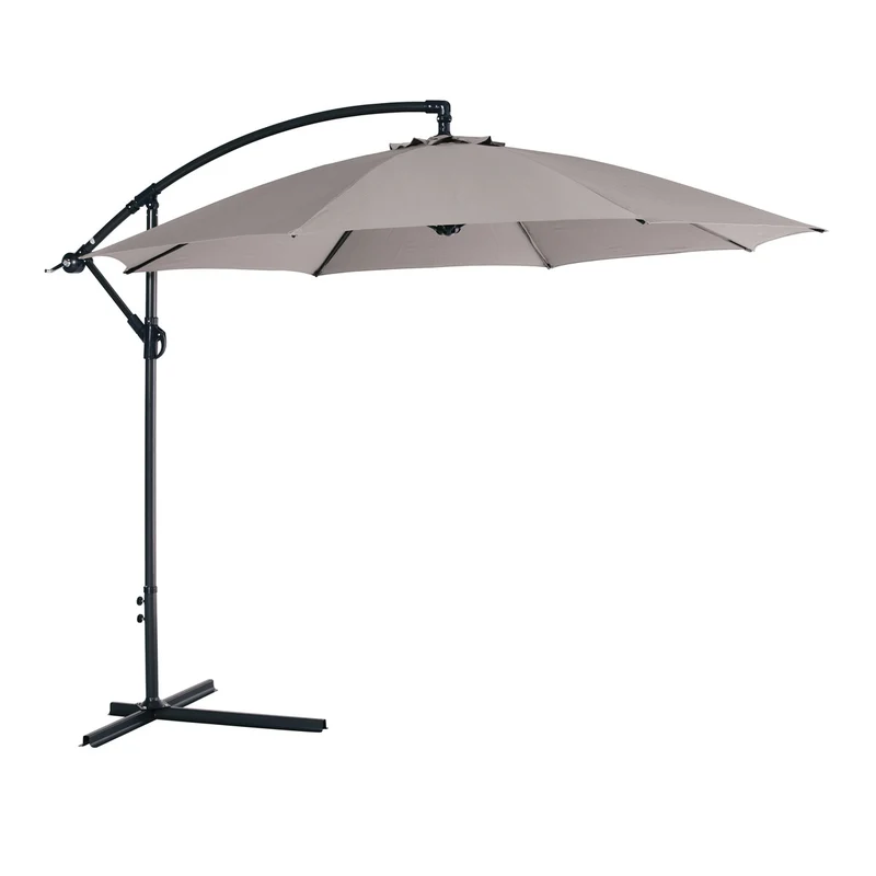 Athene parasol - Ø300 cm - carbon black - zand