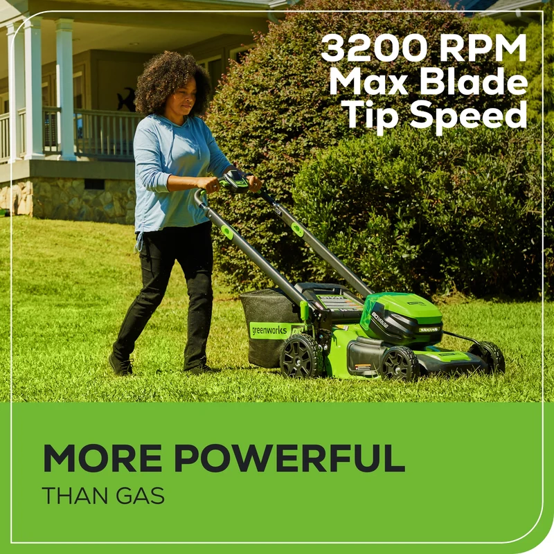80V 21" GEN 2 Cordless Battery 4-in-1 Push Lawn Mower (Auto Switch): 4.0 Ah Battery and Charger, LM2118