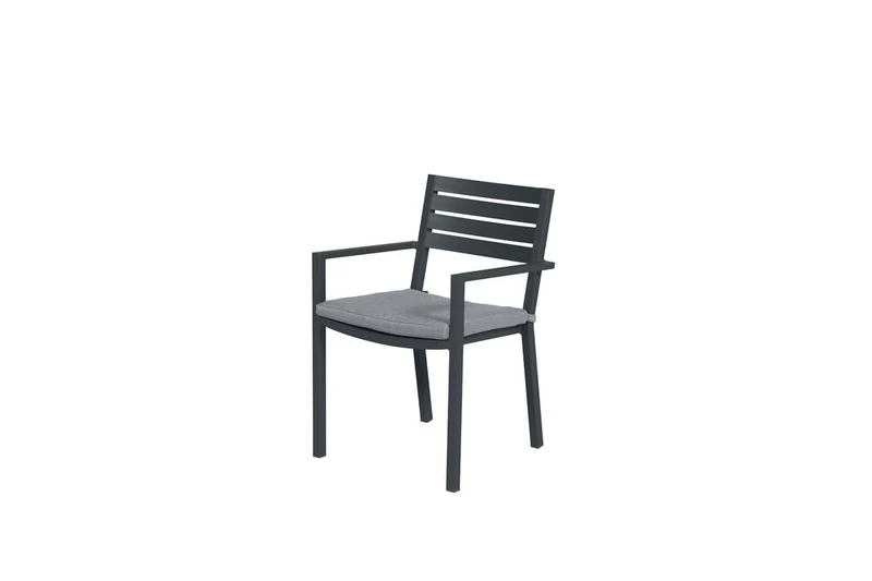 Oklahoma dining fauteuil - carbon black - mid grey