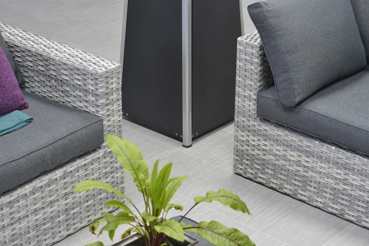 Garden Impressions Menorca lounge fauteuil - cloudy grey /refblack