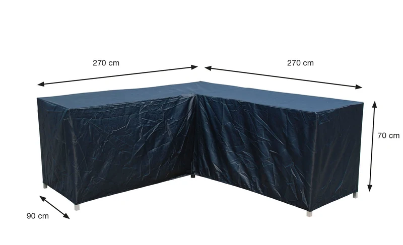 Coverit loungeset L-vorm hoes - 270/270x90xH70 cm