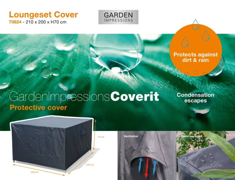 Coverit loungeset hoes - 210x200xH70 cm