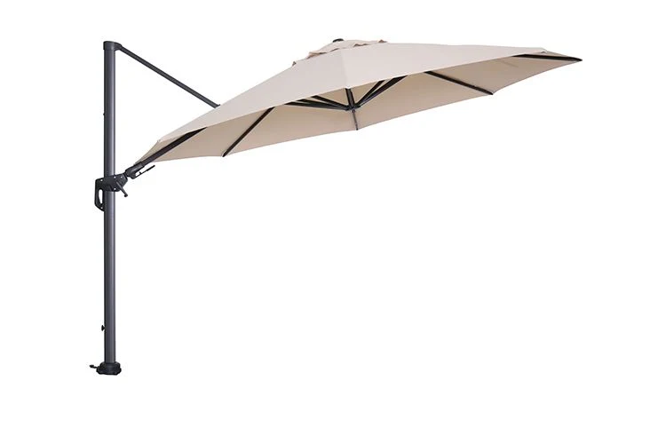 Garden Impressions Hawaii parasol - Ø350 cm - carbon black - ecru