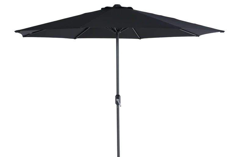 Lotus parasol - Ø300 cm - carbon black - zwart