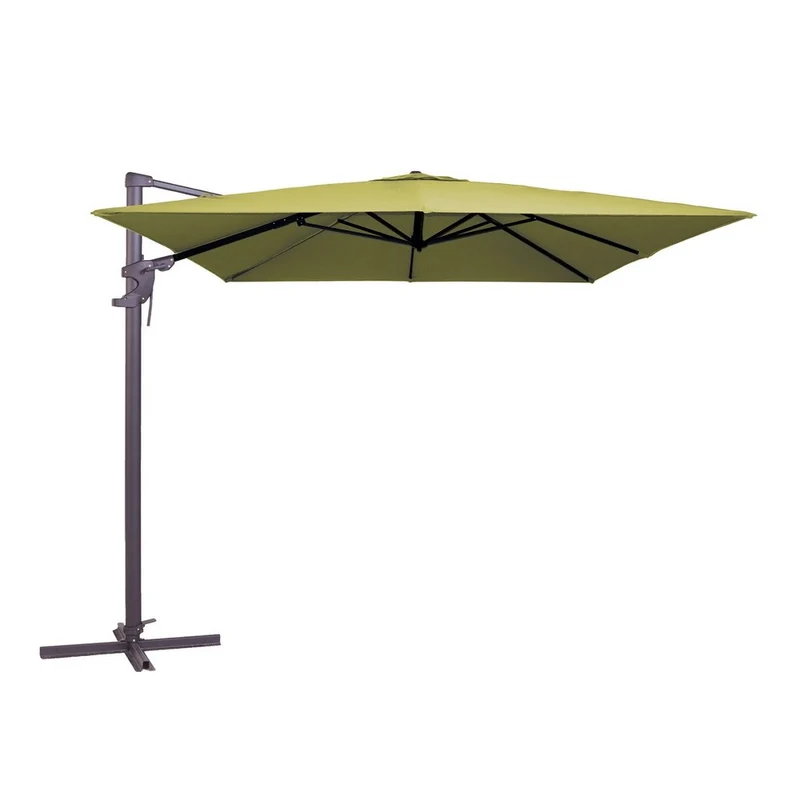 Madison Zweefparasol Monaco flex III 300x300cm PE sage