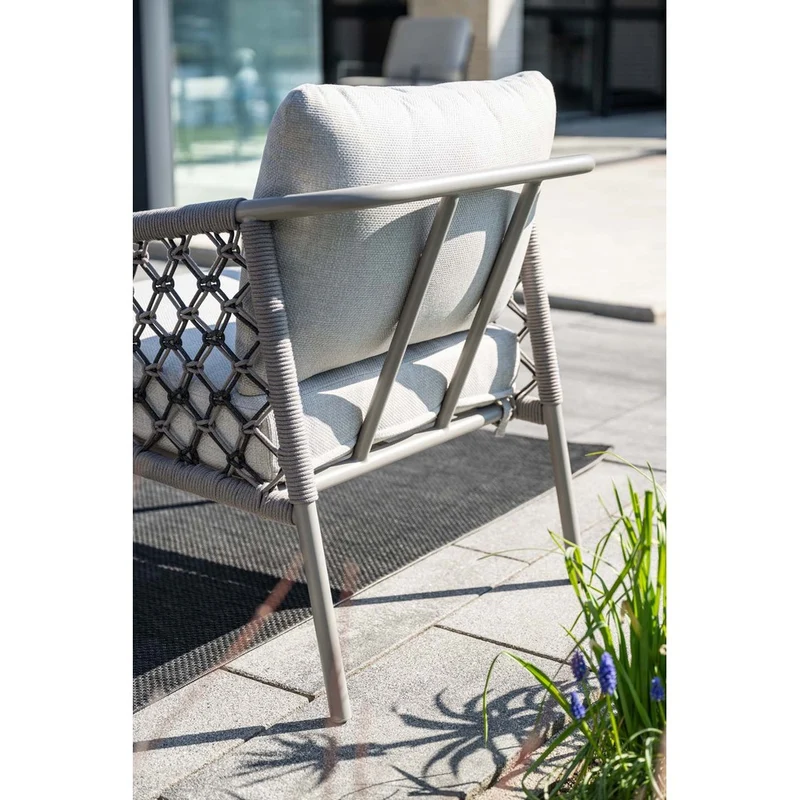 Garden Impressions Torinto loungeset 4-delig taupe rope zand