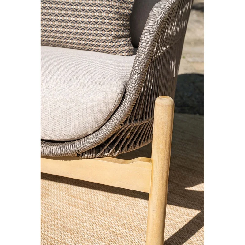 Garden Impressions Talara loungeset 3-delig acacia white wash taupe