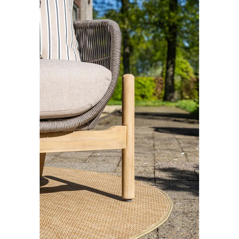 Garden Impressions Talara loungeset 3-delig acacia white wash taupe