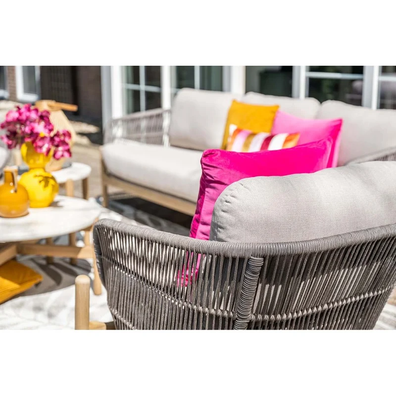 Garden Impressions Talara loungeset 5-delig acacia white wash taupe
