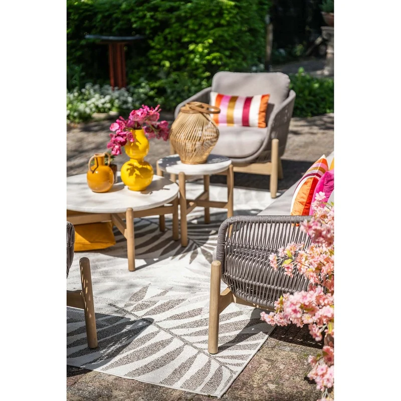 Garden Impressions Talara loungeset 5-delig acacia white wash taupe