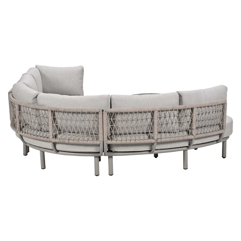 Garden Impressions Matera loungeset 5-delig met 2 Nice loungetafels taupe