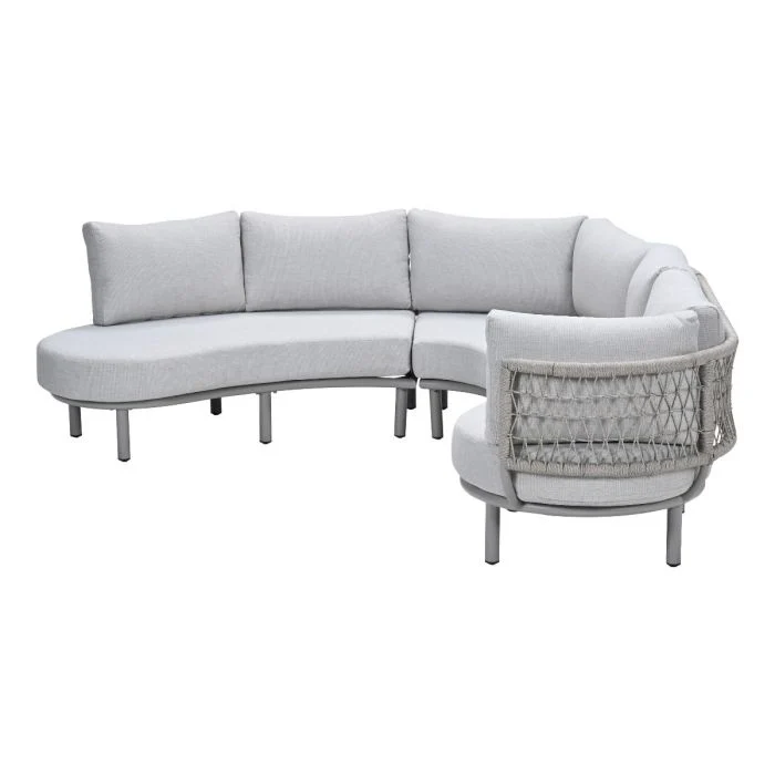 Garden Impressions Matera dining loungeset set 3-delig taupe