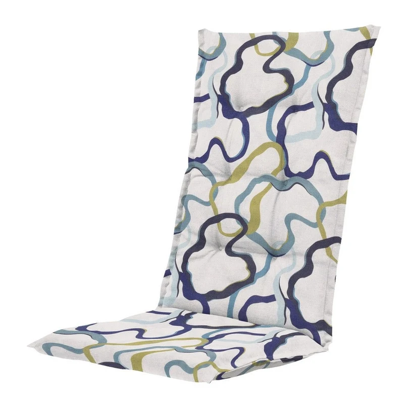 Madison stoelkussen hoge rug Blaze blue 123x50 cm