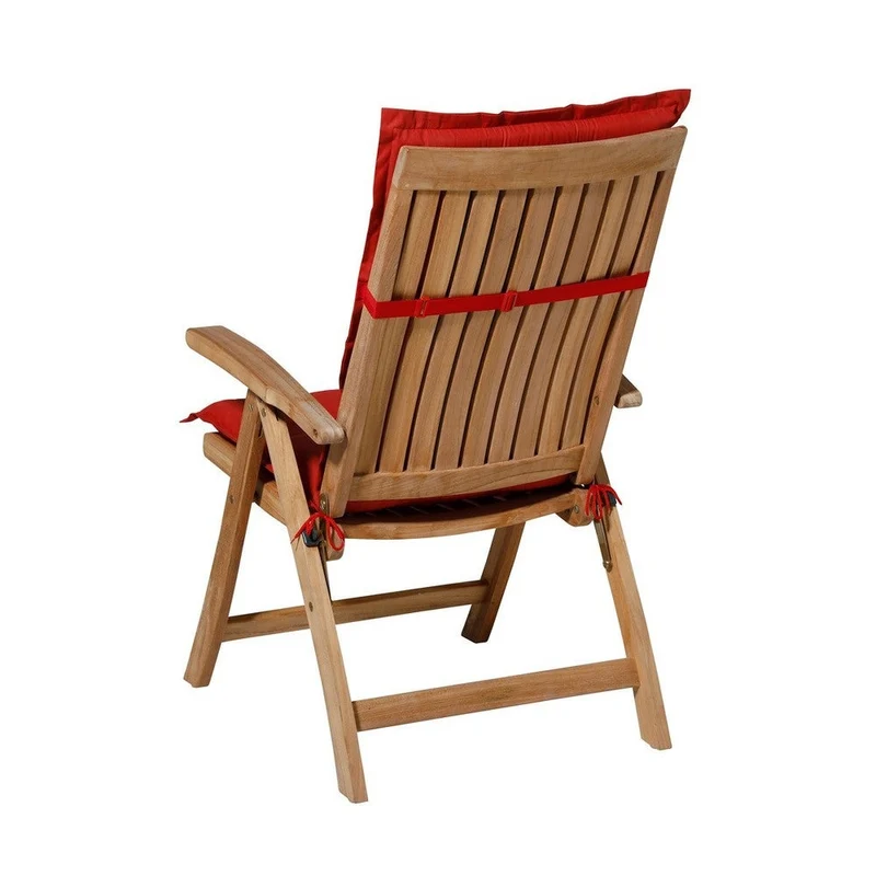 Madison stoelkussen hoge rug Basic red 123x50 cm