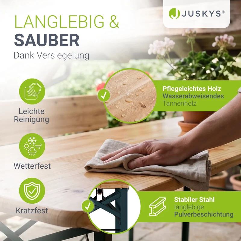 Bierzeltgarnitur Kempten für 8 Personen