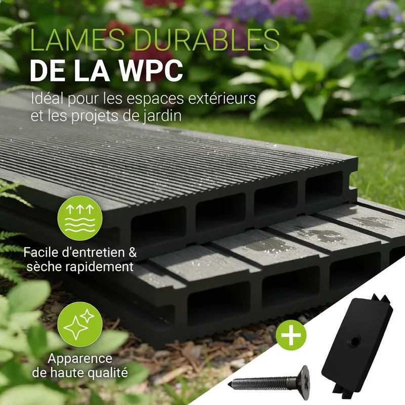 WPC Terrassendielen in Anthrazit