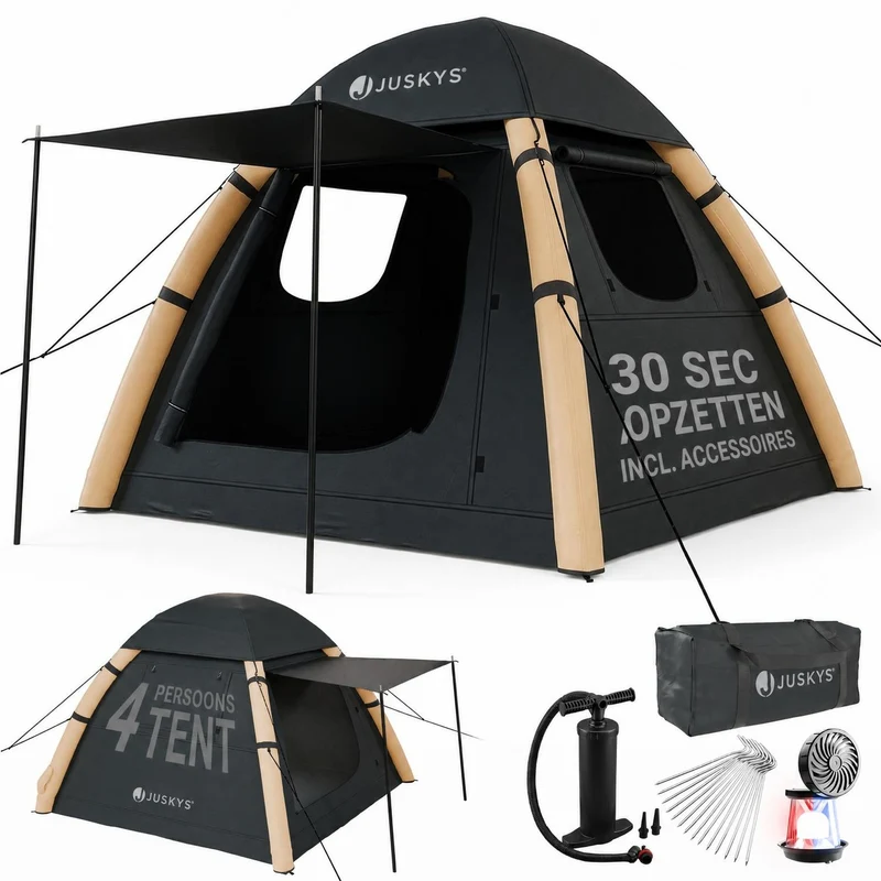 Campingzelt aufblasbar für 1-4 Personen