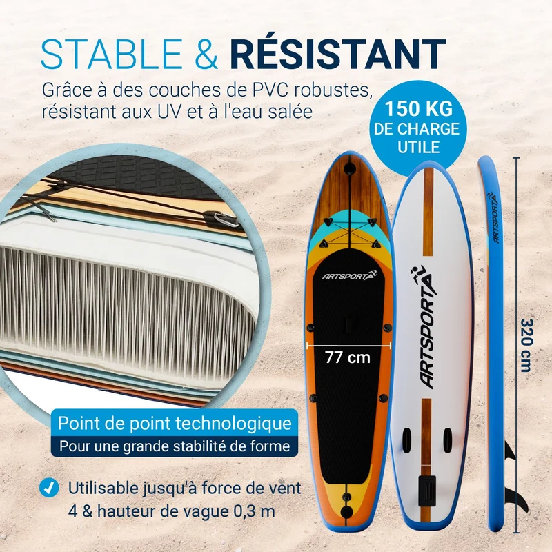 Stand Up Paddling Board mit Kajaksitz