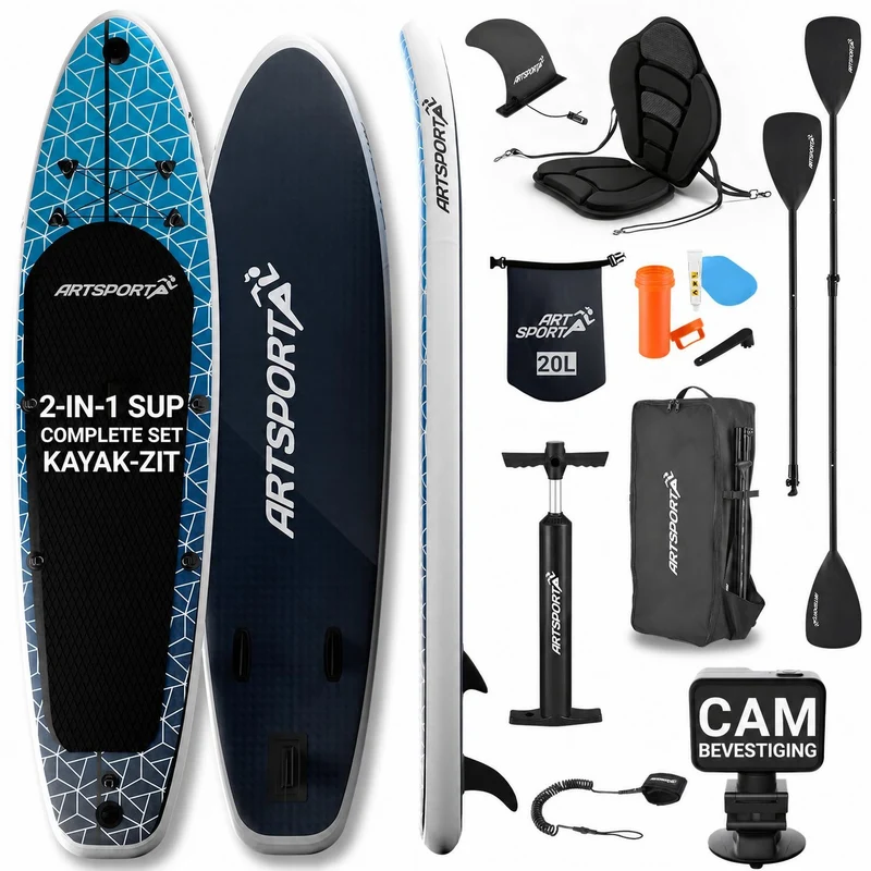 Stand Up Paddling Board mit Kajaksitz