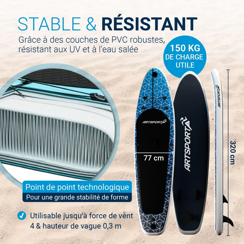 Stand Up Paddling Board mit Kajaksitz