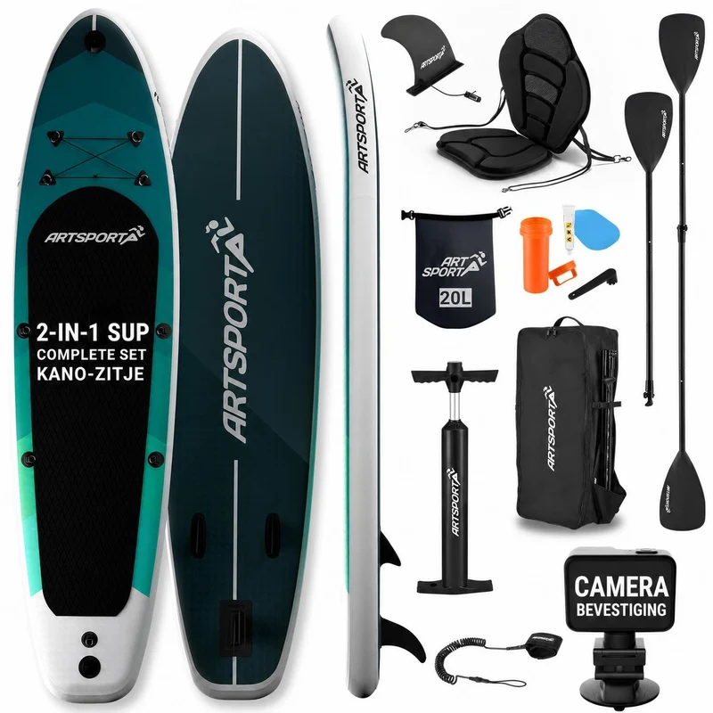Stand Up Paddling Board mit Kajaksitz