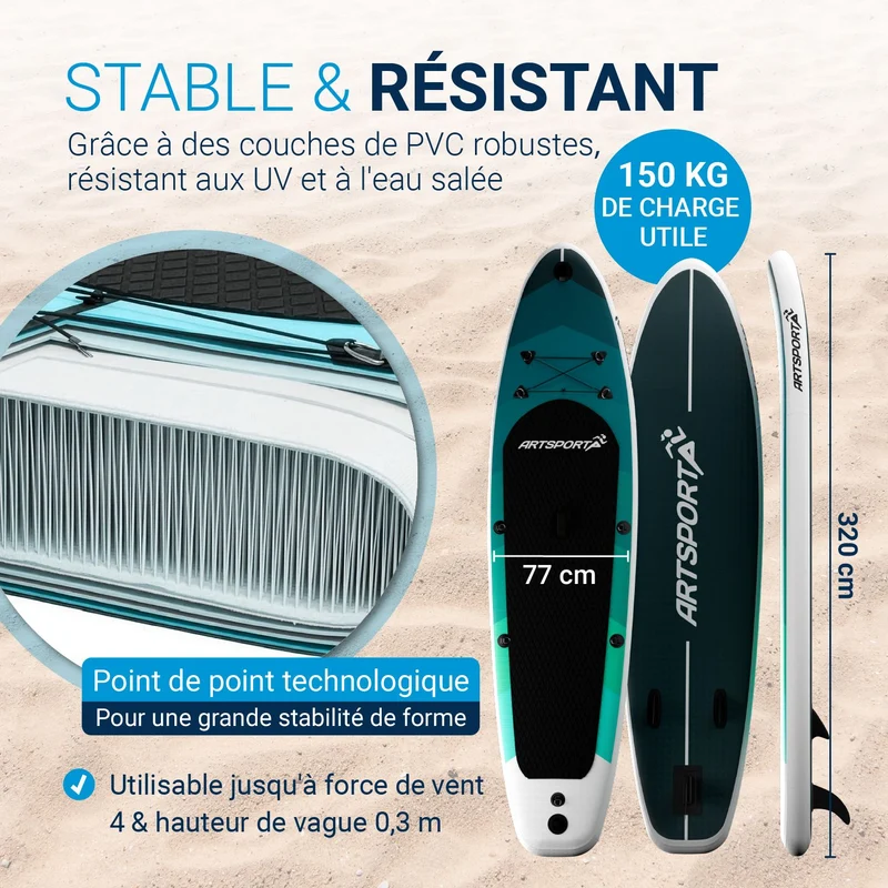 Stand Up Paddling Board mit Kajaksitz