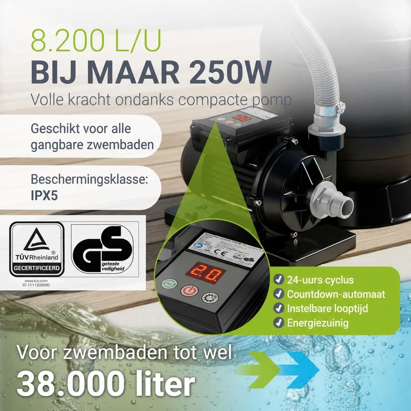Sandfilteranlage für Pools bis 47m³